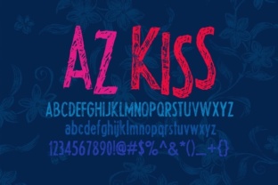 AZ Kiss: The Playful Chalkboard Typeface for Modern Brand Identity