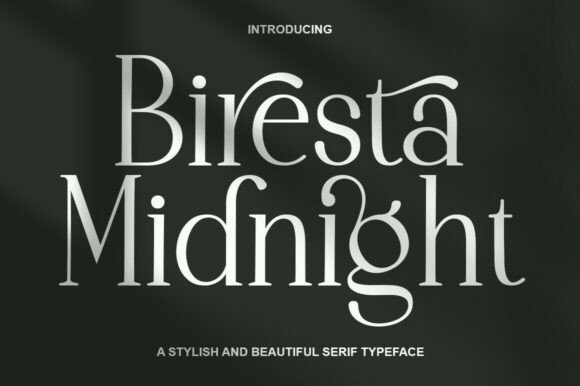 Biresta Midnight: A Nostalgic Serif for Editorial Design