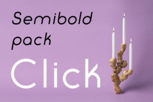 Click SemiBold Pack: A Modern Sans Serif Font for Digital Layouts