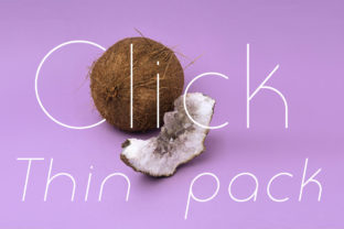 Click Thin Pack Typeface: A Modern Sans Serif for Clean Digital Design