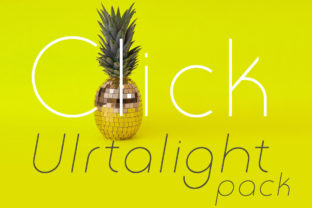 Click Ultralight Pack: A Modern Typeface for Editorial Design