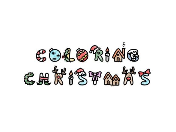 Coloring Christmas: A Playful Decorative Typeface for Festive Editorial Design