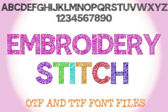 Embroidery Stitch Typeface: Adding Tactile Warmth to Brand Identity