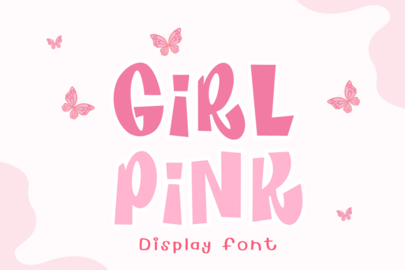 Girl Pink: A Sweet Display Typeface for Editorial Design