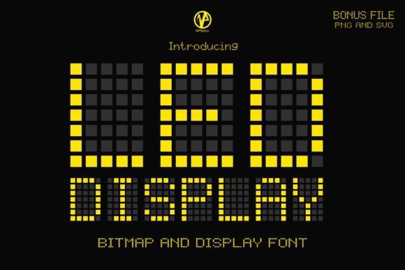 Led Display Typeface: Elevating Brand Identity with Unique Decorative Typography