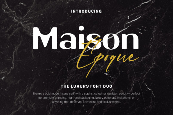 Maison Époque Duo: A Designer’s Take on Timeless Display Typography