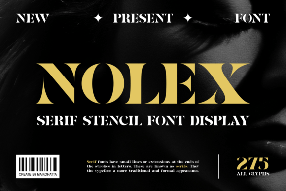 Nolex Serif Stencil Display: A Refined Editorial Typeface Review