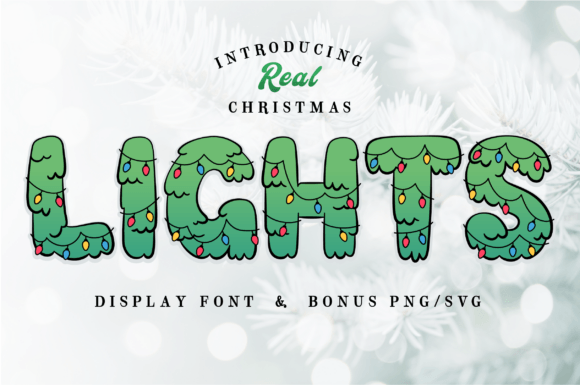 Real Christmas Lights: The Display Typeface That Elevates Holiday Campaigns