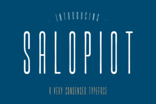 Salopiot: The Ultra-Condensed Sans Serif for Sharp Brand Identity