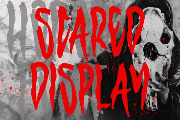 Scared Display: A Chilling Typeface for Bold Editorial Design