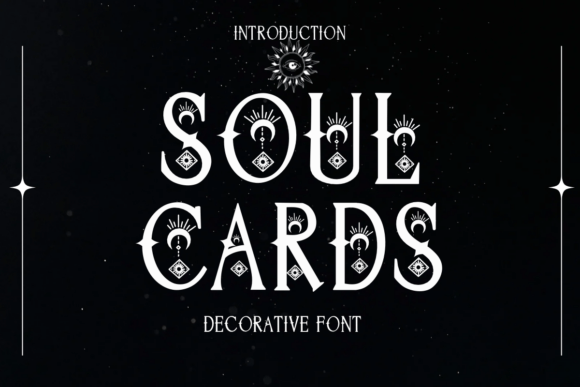 Soul Cards: A Decorative Typeface for Editorial Mystique