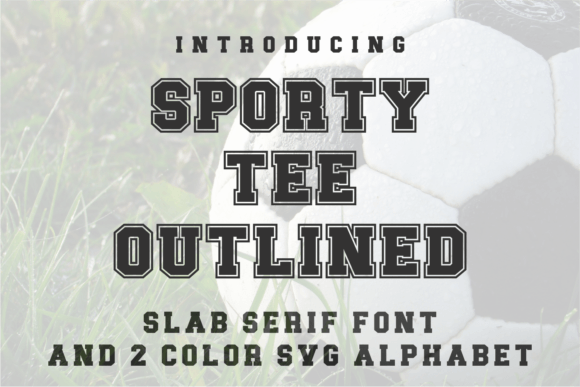 Sporty Tee Outlined: The Bold Serif Typeface for Dynamic Branding