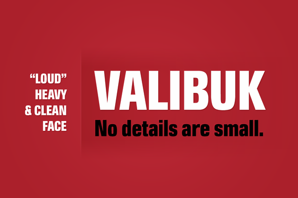 Valibuk: The Condensed Sans Serif Font for Scroll-Stopping Marketing